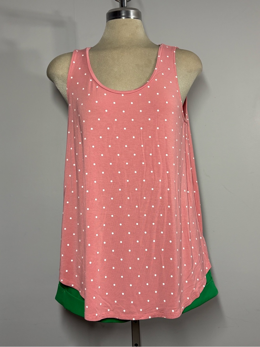 Old Navy Pink Polka Dot Tank Top